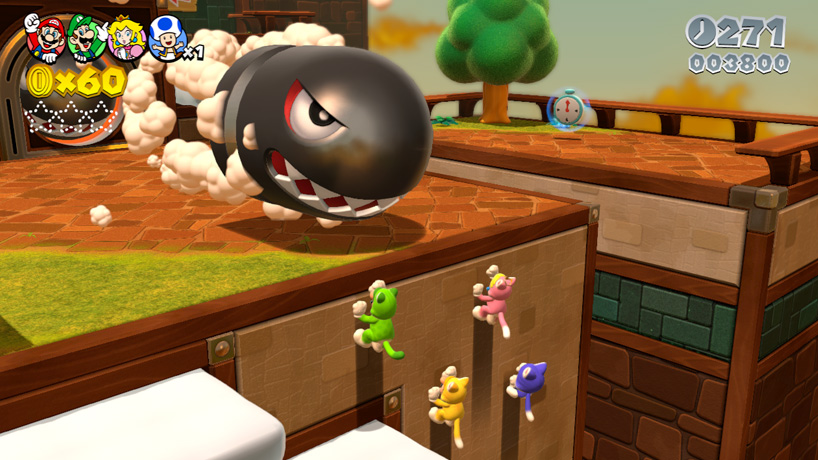 Super Mario 3D World Switch gameplay video shows online multiplayer